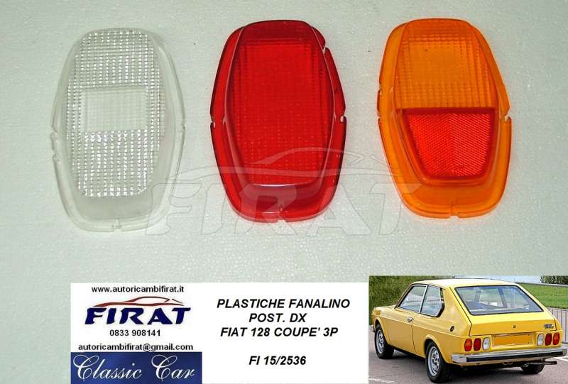 PLASTICA FANALINO FIAT 128 COUPE' 3P POST. DX